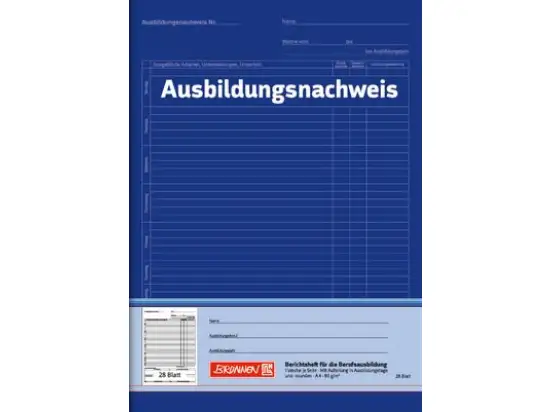 Ausbildungsnachweis Brunnen 10-4257001 104257001 A4, 1Seite/1Woche, 28 Blatt, Heftform