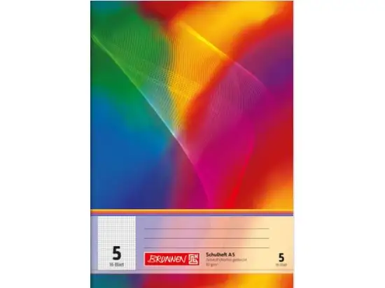 Schulheft Brunnen 10-4590502 104590502 A5 Lineatur 5 kariert, 16 Blatt
