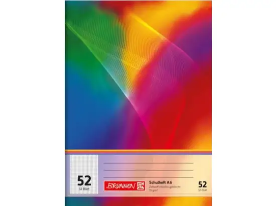 Schulheft Brunnen 10-46922 1046922 A6, 32 Blatt kariert