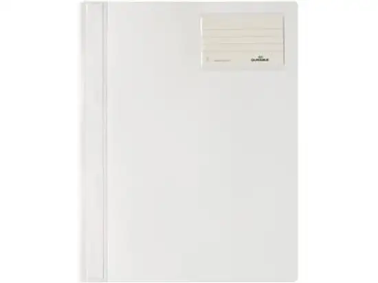 Schnellhefter Durable 2500-02 250002 weiß A4 Kunststoff (PVC) mit Tasche und Beschriftungsfenster