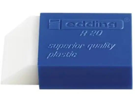 Radierer Edding R20 4-R20 Kunststoff, weiß, für Bleiradierungen