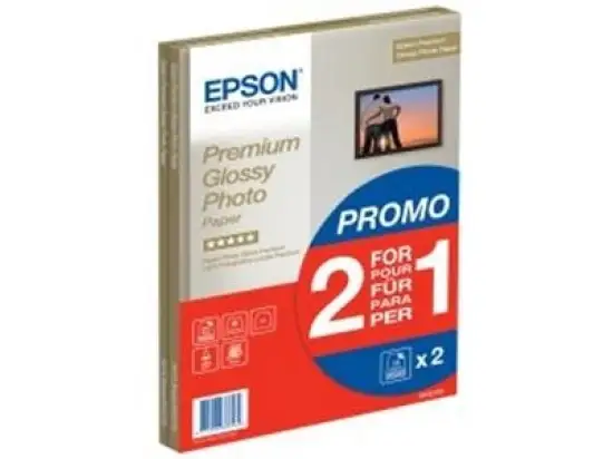 Fotopapier Epson C13S042169 A4 255g Premium-Glossy, Pack 2x15 Blatt