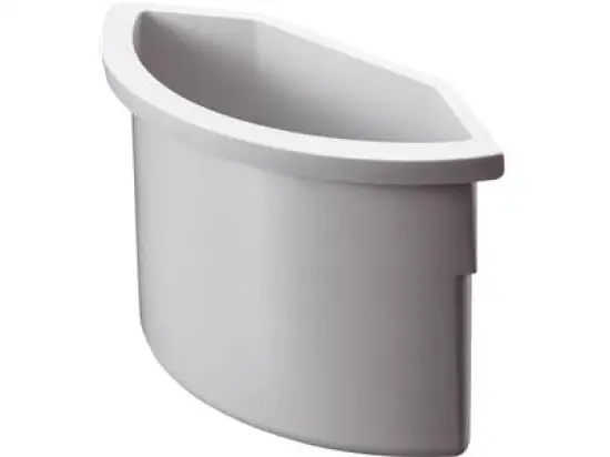 Abfalleinsatz Helit H6107282 lichtgrau