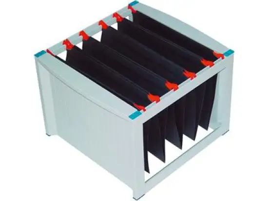 Hängekorb Helit H6110084 lichtgrau A4 38cm für 40 Hängemappen