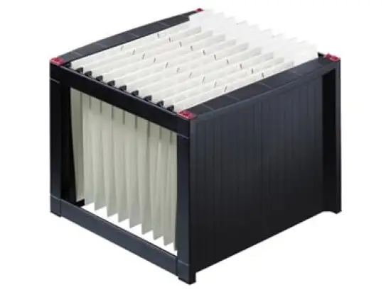 Hängekorb Helit H6110092 schwarz A4 38cm für 40 Hängemappen