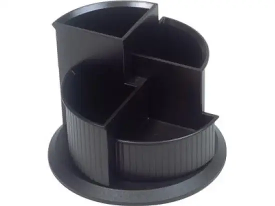 Multiköcher Helit H6390595 linear schwarz drehbar