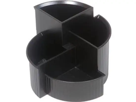 Multiköcher Helit H6390695 schwarz 140x100mm rund