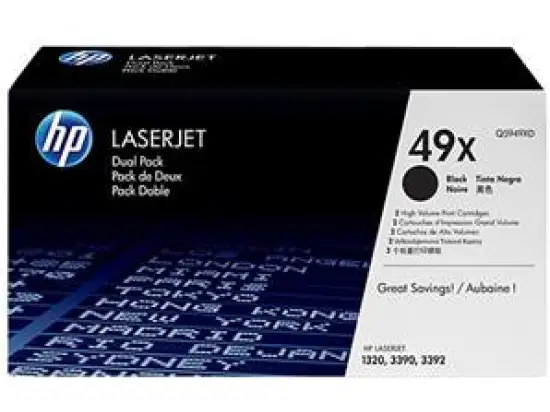 Tonerpatrone HP Q5949XD 49X Doppelpack, 2 x schwarz, je 6.000 Seiten