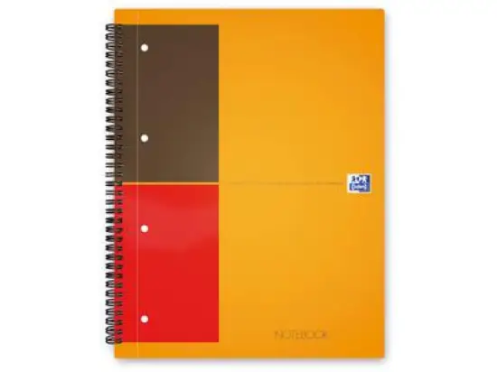 Collegeblock Oxford 100104036 International Notebook A4, liniert, 80 Blatt, 4fach gelocht