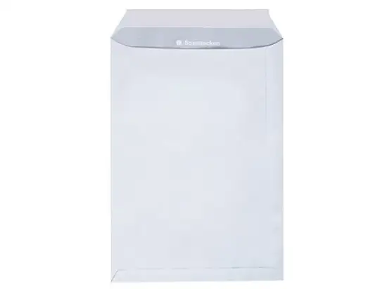 Versandtasche Soennecken 327214101 2079 B4 ohne Fenster/haftklebend weiß 120g, Pack 250 Stk