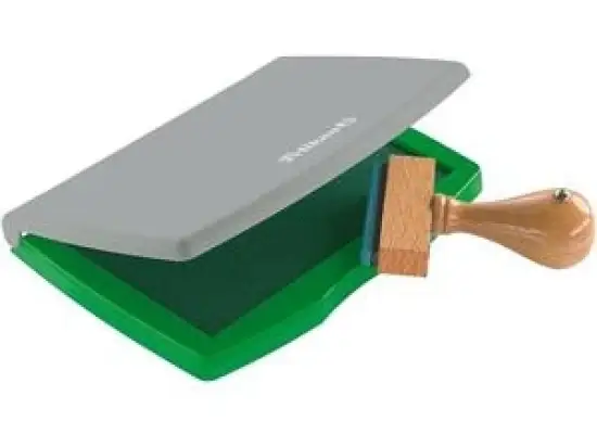 Stempelkissen Pelikan 336206 7 x 11 cm, Kunststoffgehäuse (PS), grün