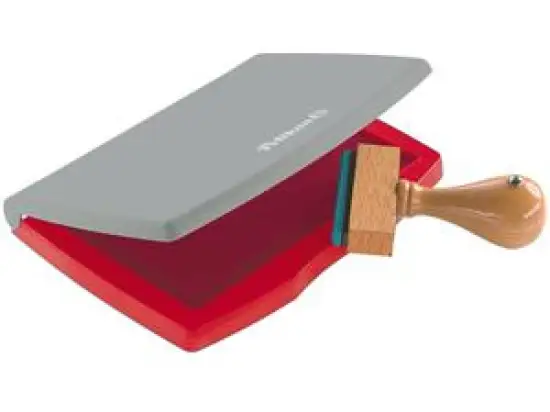 Stempelkissen Pelikan 336214 7 x 11 cm, Kunststoffgehäuse (PS), rot