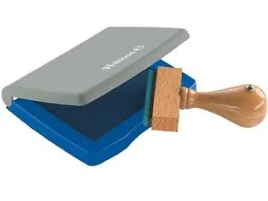 Stempelkissen Pelikan 337741 5 x 7 cm, Kunststoffgehäuse (PS), blau