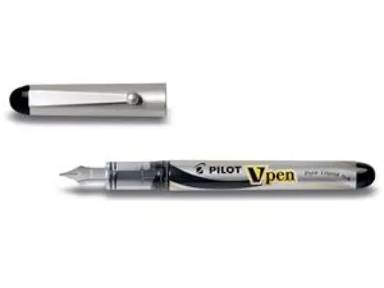 Füllfederhalter Pilot SVP-4M-B 1132001 V-Pen Federstärke: 0,4mm (M), Schaftfarbe: schwarz, Pack 12 Stk