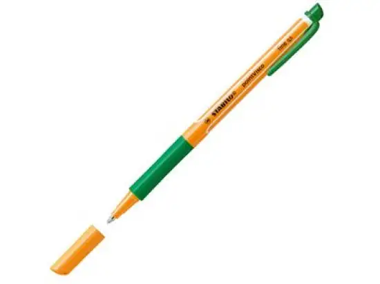 Tintenroller Stabilo 1099/36 pointVisco 0,5mm, Metallspitze, mit Kappe, grün