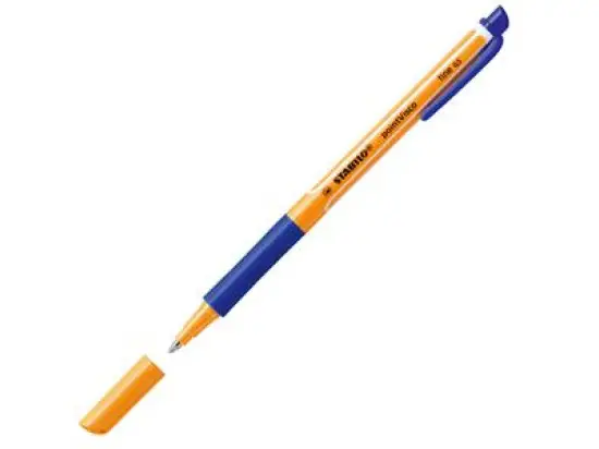 Tintenroller Stabilo 1099/41 pointVisco 0,5mm, Metallspitze, mit Kappe, blau