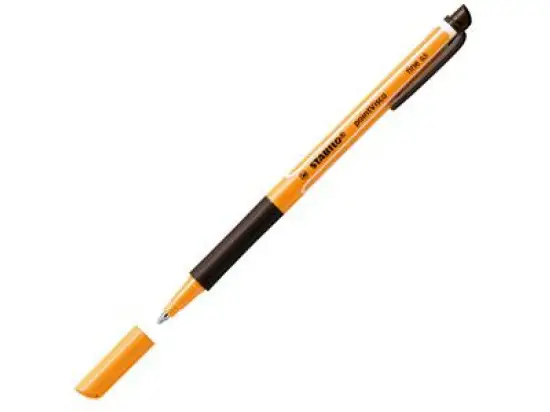 Tintenroller Stabilo 1099/46 pointVisco 0,5mm, Metallspitze, mit Kappe, schwarz