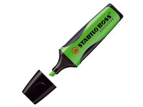 Textmarker Stabilo 73/52 Boss Executive 2-5mm, Keilspitze, grün