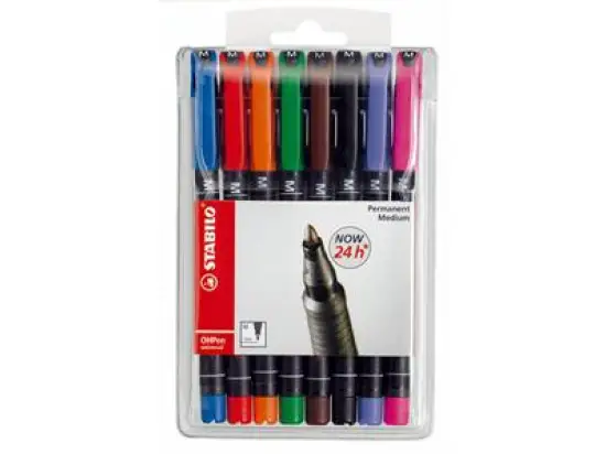 Folienschreiber Stabilo 843/8 OHPen universal 8er-Etui 8Farben