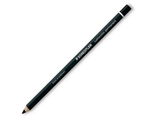 Trockenmarker Staedtler 10820-9 108 20-9 Lumocolor permanent glasochrom Holz, wasserfest, schwarz