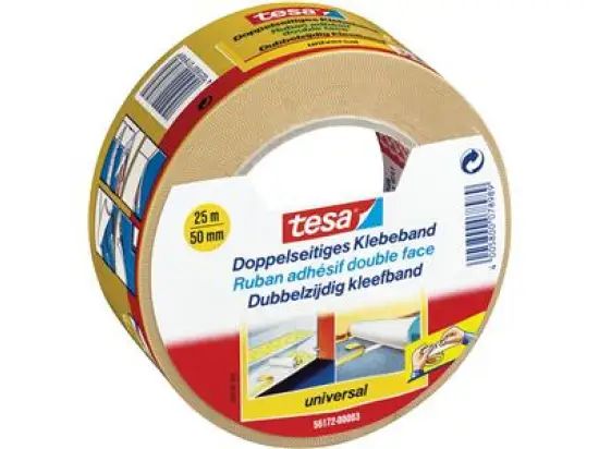 Doppelseitiges Klebeband Tesa 56172-00003-01 universal Verlegeband, 50mm x 25m