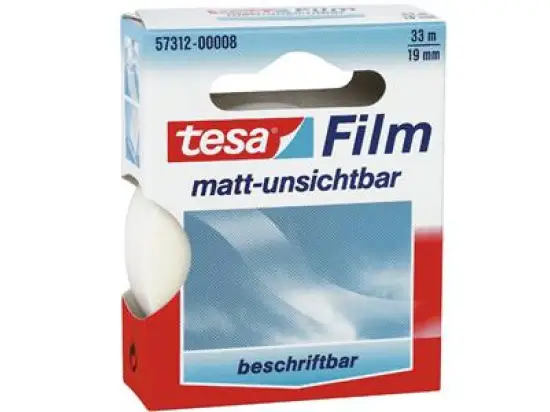 Klebefilm Tesa 57312-00008-01 tesafilm 19mm x 33m matt-unsichtbar beschriftbar
