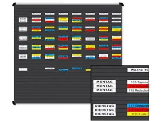 Stecktafel Ultradex 1007 Planrecord 62x44cm 32-Steckbahnen