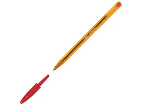 Kugelschreiber Bic 872720 Cristal Original 0,35mm (F), mit Kappe, dokumentenecht, rot