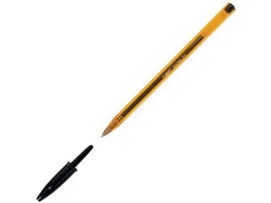 Kugelschreiber Bic 872731 Cristal Original 0,35mm (F), mit Kappe, dokumentenecht, schwarz