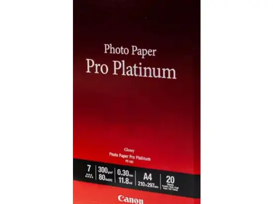 Papier Canon 2768B016 PT-101 A4, 300g, Hochglanz, Pack 20 Blatt