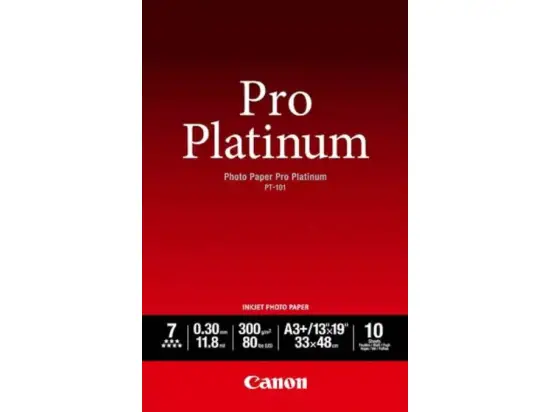 Papier Canon 2768B018 PT-101 A3+, 300g, Hochglanz, Pack 10 Blatt