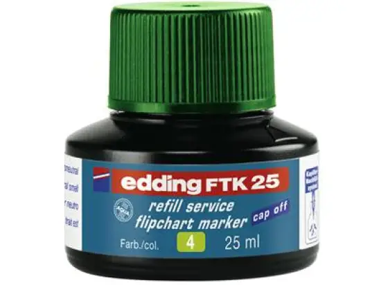 Flipchartmarker-Nachfülltusche Edding FTK25 4-FTK25004 grün, für Edding 380, 383, Flasche 25ml