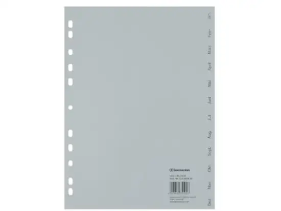 Monats-Register Soennecken 121060880 1534 A4 Januar-Dezember Kunststoff (PP) grau