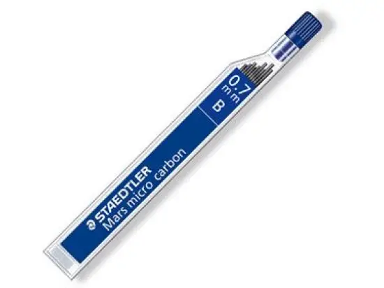 Feinmine Staedtler 25007-B Stärke: 0,7 mm, Härte: B, Etui 12 Stk