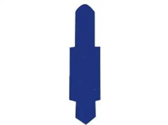 Stecksignale Elba 100552019 80519DB 15 x 55 mm PVC dunkelblau, Pack 100 Stk