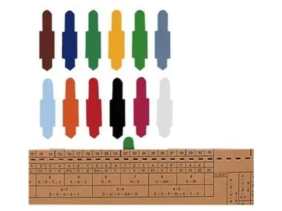 Stecksignale Elba 100420859 80519SW 15 x 55 mm PVC schwarz, Pack 100 Stk