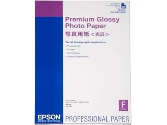 Fotopapier Epson C13S042091 A2 250g Premium-Glossy, Pack 25 Blatt