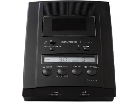 Diktiergerät Grundig PFO7400 St3220 analog, Aufnahme-und Wiedergabe, mit LCD-Display