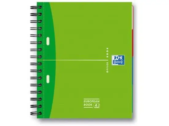 Collegeblock Oxford 100100314 Europeanbook A5+, kariert, 100 Blatt, 2fach gelocht