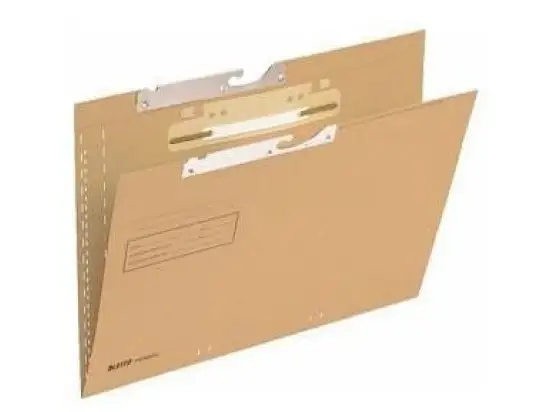 Pendelmappe Leitz 2115-00-00 21150000 A4, Natronkarton 250g, naturbraun, seitlich offen, Pack 50 Stk