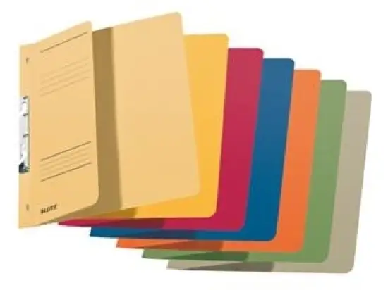 Schlitzhefter Leitz 3744-30-99 37443099 1/2-VD sortiert chamois, gelb, rot, blau, grün, Pack 5 Stk