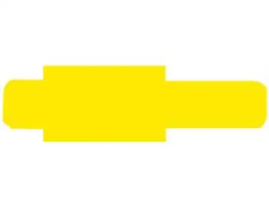 Stecksignale Leitz 6030-00-15 60300015 Orgacolor Hartfolie, gelb, Pack 50 Stk