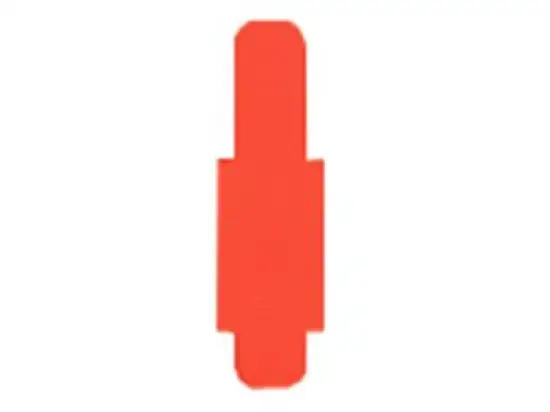 Stecksignale Leitz 6030-00-25 60300025 Orgacolor Hartfolie, rot, Pack 50 Stk