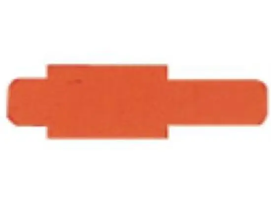 Stecksignale Leitz 6030-00-45 60300045 Orgacolor Hartfolie, orange, Pack 50 Stk
