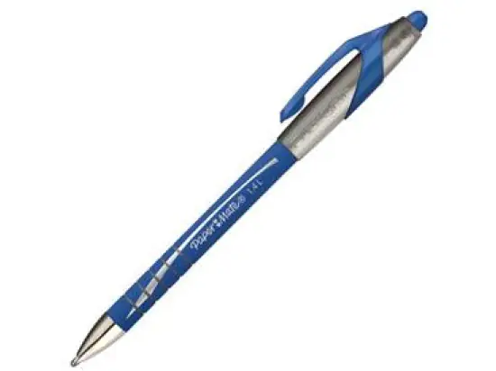 Kugelschreiber Paper Mate S0767610 FlexGrip Elite 1.4 0,8mm, Wechselmine, Druckmechanik, dokumentenecht, blau