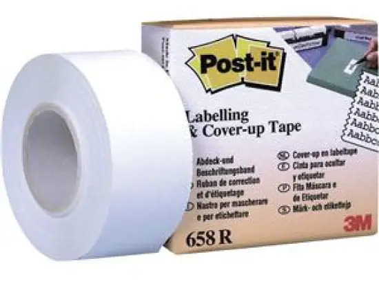 Abdeck- und Beschriftungsband Post-it 658R 25,4mm x 17,7m Nachfüllrolle 6-zeilig
