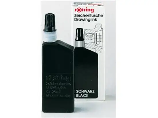 Zeichentusche Rotring S0194660 schwarz, 23ml