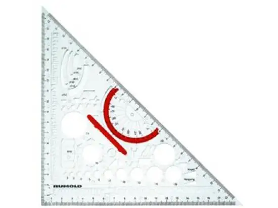 Geometrie-Dreieck Rumold 354210 Techno Metall transparent
