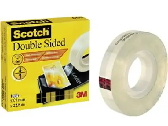 Klebeband Scotch D6651222 665 12,7mm x 22,8m doppelseitig Kern 25mm