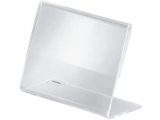 Tischaufsteller Sigel PA107 90x60mm glasklar Acryl, Pack 10 Stk